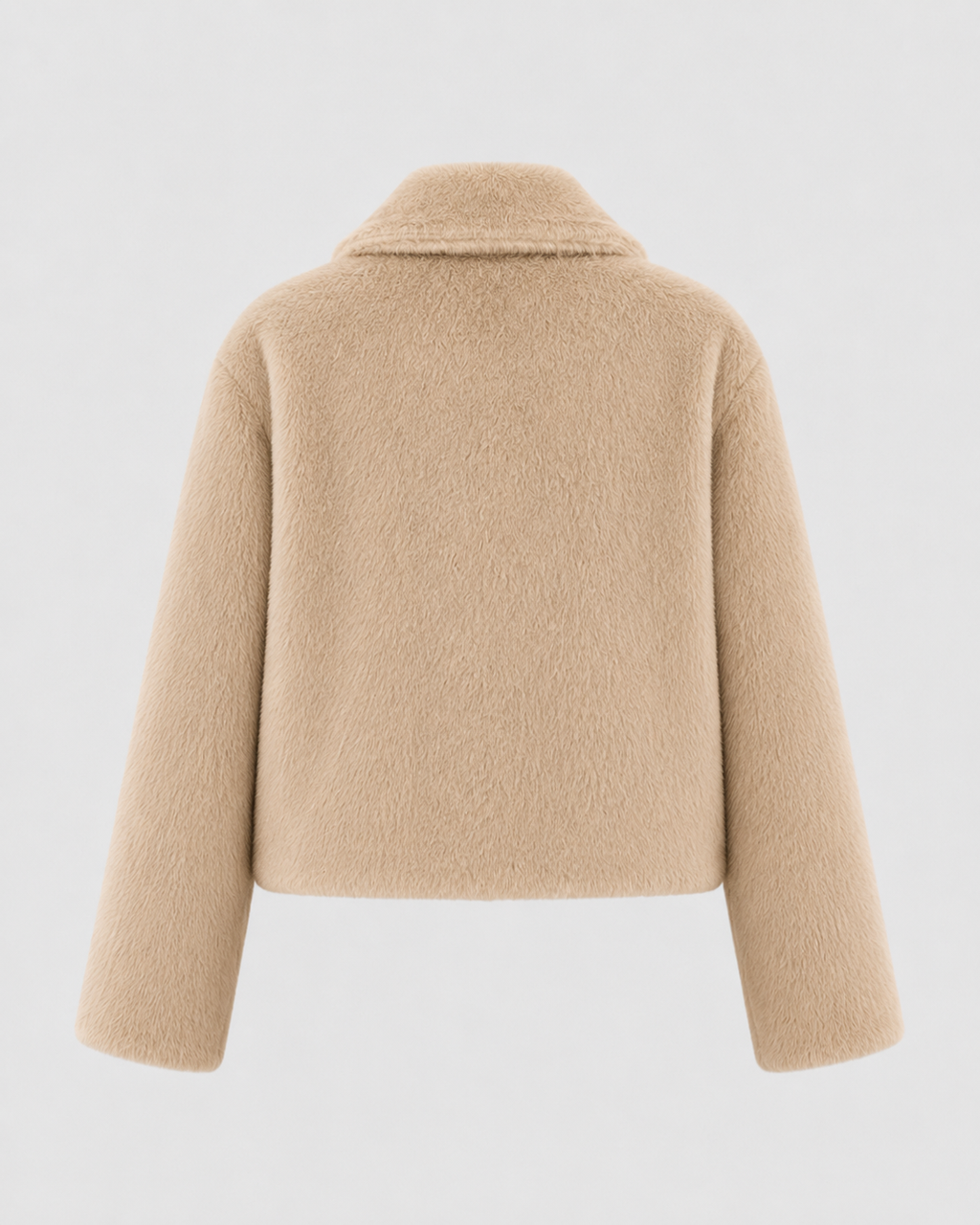 Carys | Cropped Wide Collar Fur Jacket