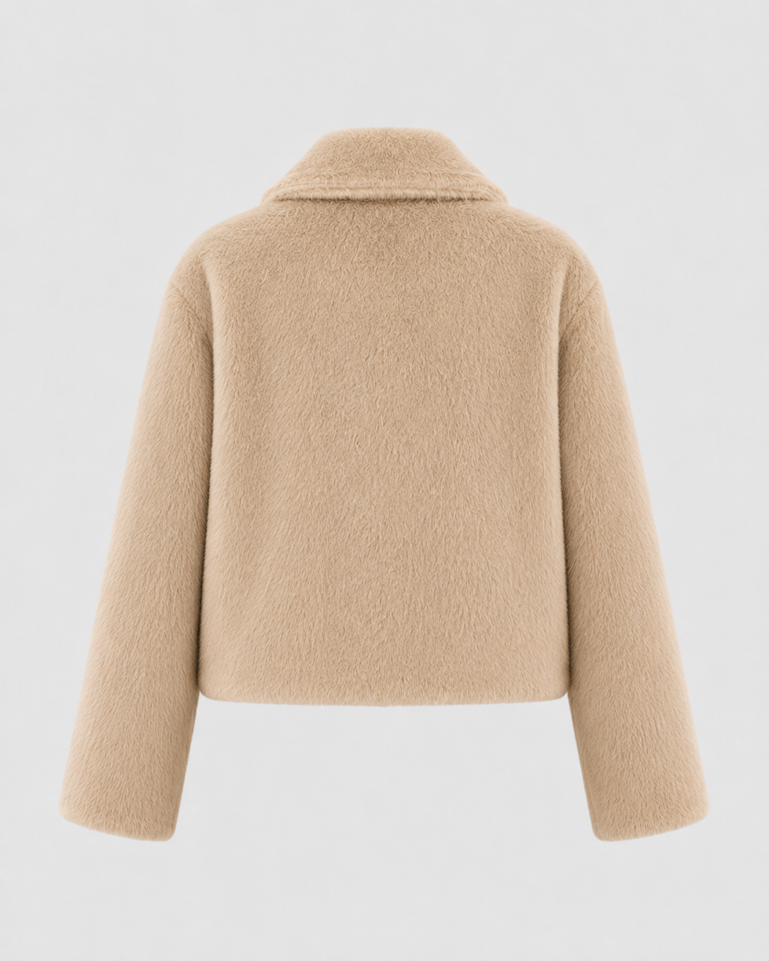 Carys | Cropped Wide Collar Fur Jacket