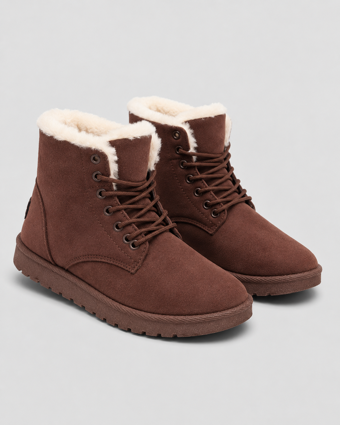 Kiera | Fur-Lined Lace-Up Ankle Boots