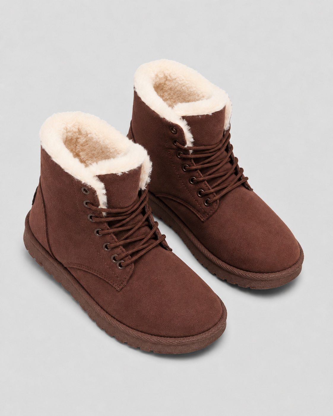 Kiera | Fur-Lined Lace-Up Ankle Boots