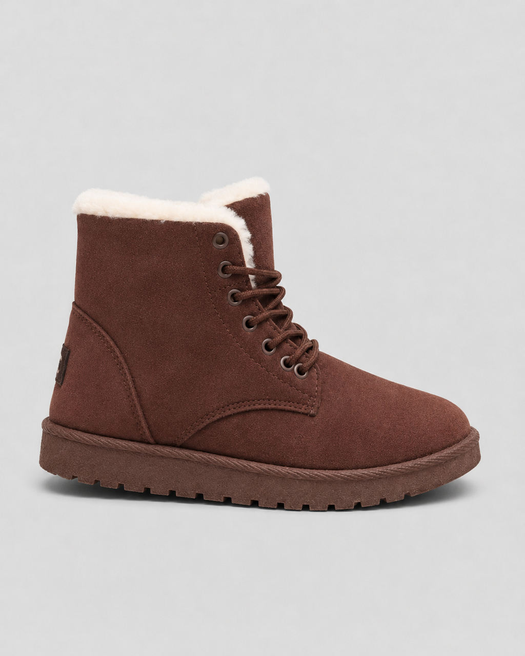 Kiera | Fur-Lined Lace-Up Ankle Boots