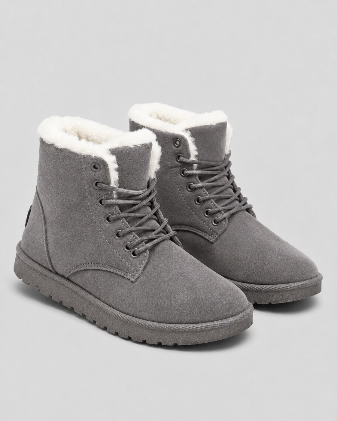 Kiera | Fur-Lined Lace-Up Ankle Boots
