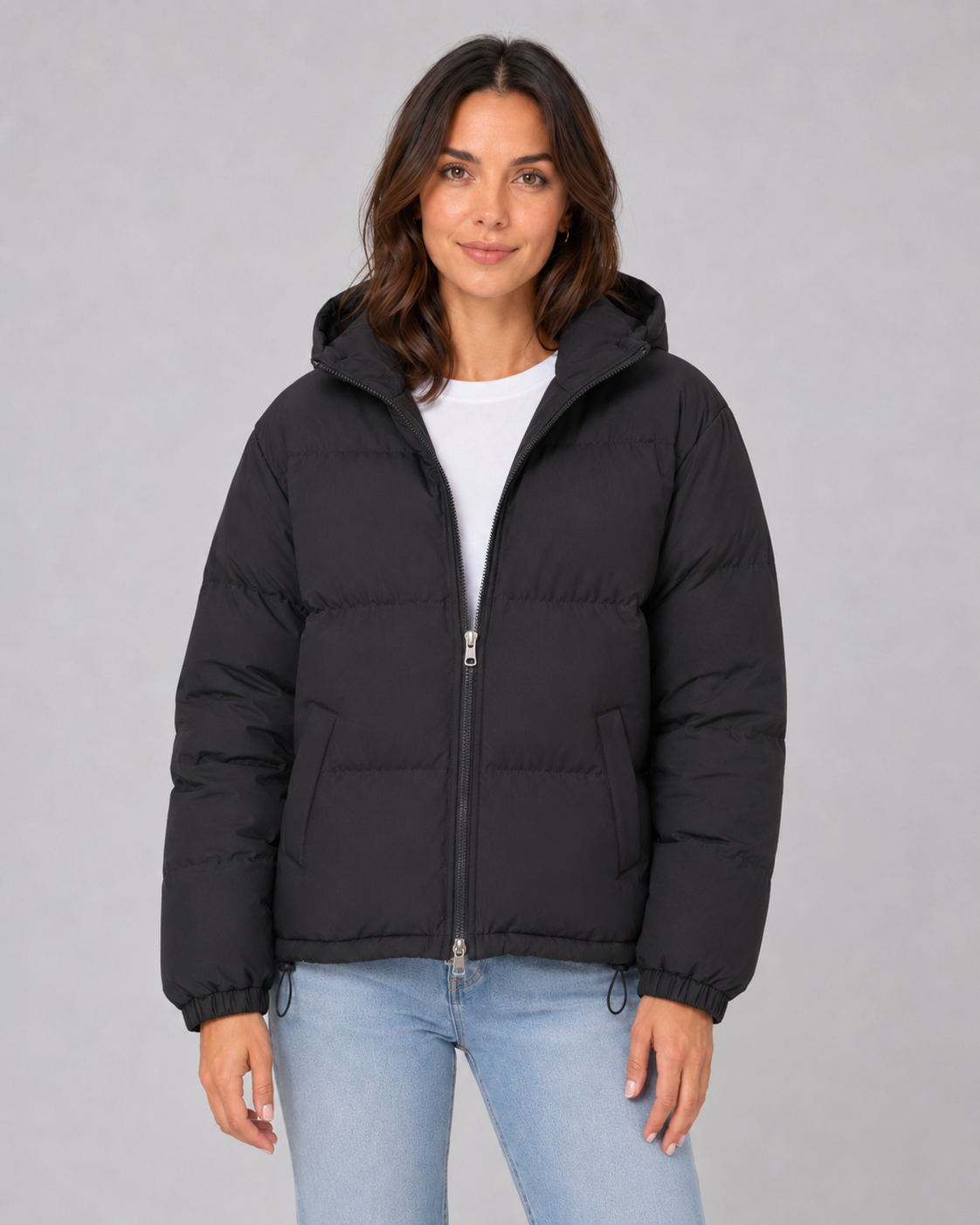 Zora | Hooded Puffer Jacket with Drawstring Hem