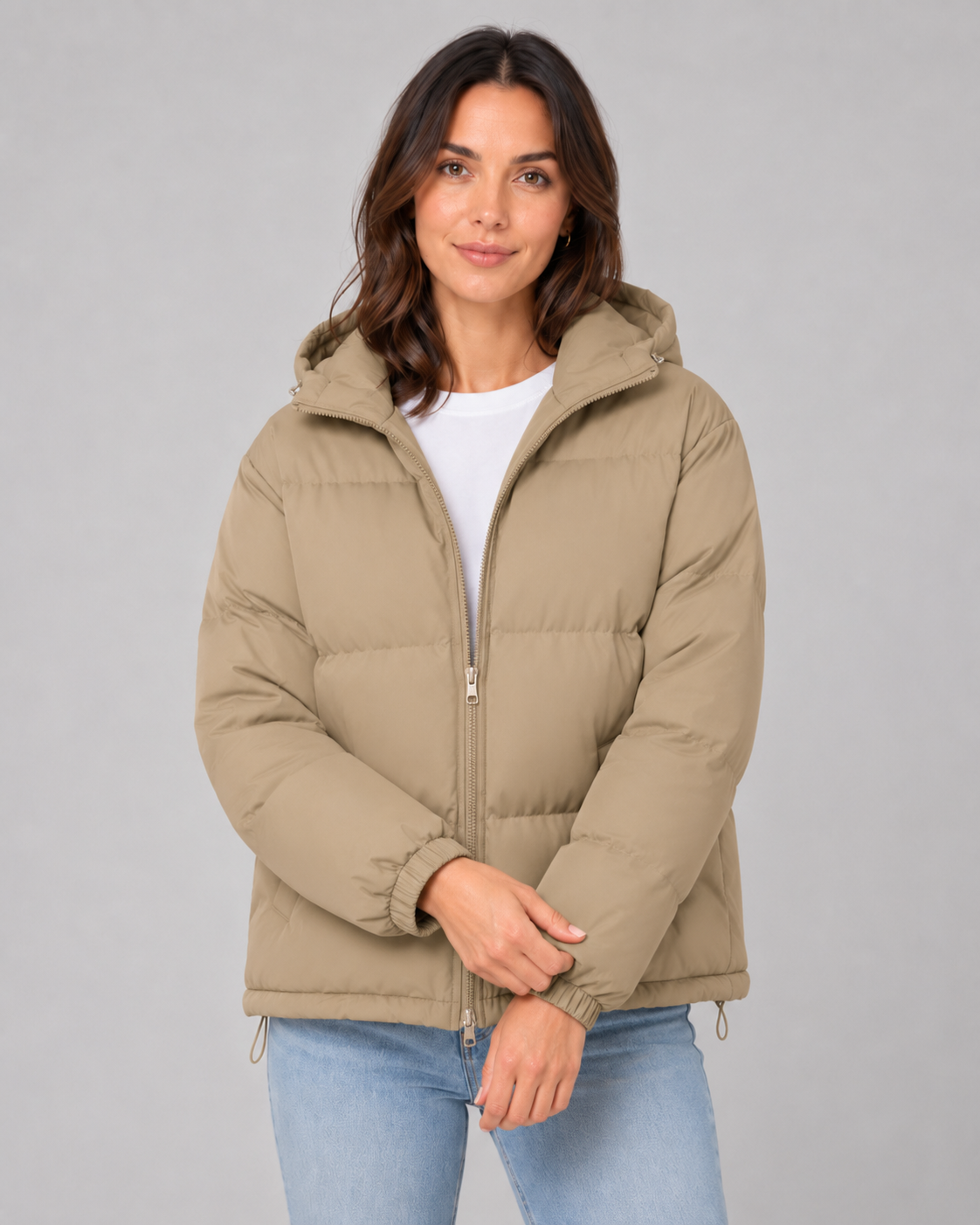 Zora | Hooded Puffer Jacket with Drawstring Hem
