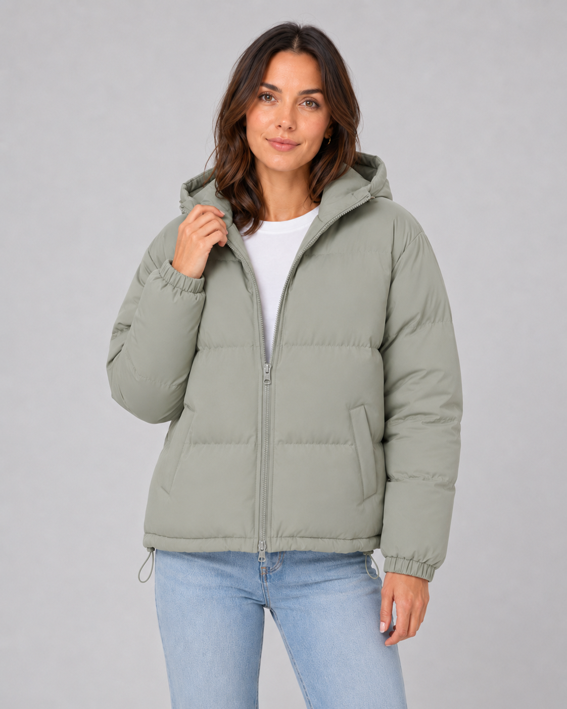 Zora | Hooded Puffer Jacket with Drawstring Hem