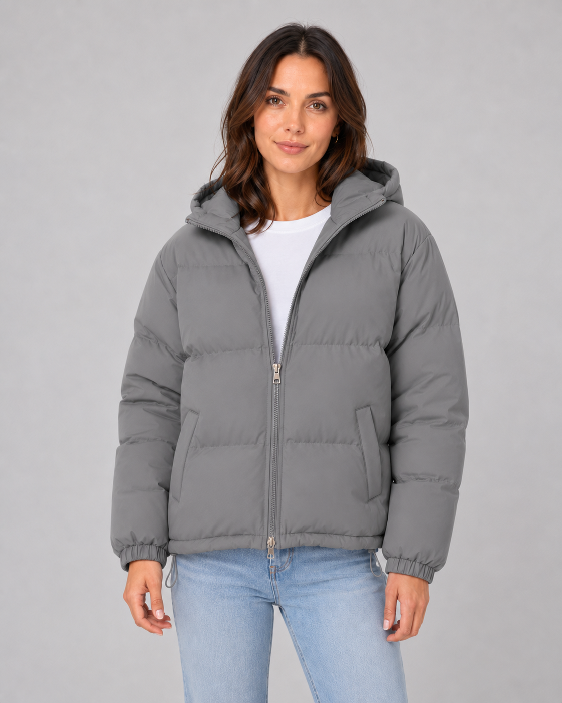 Zora | Hooded Puffer Jacket with Drawstring Hem
