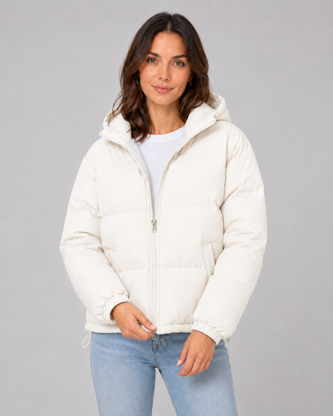 Zora | Hooded Puffer Jacket with Drawstring Hem