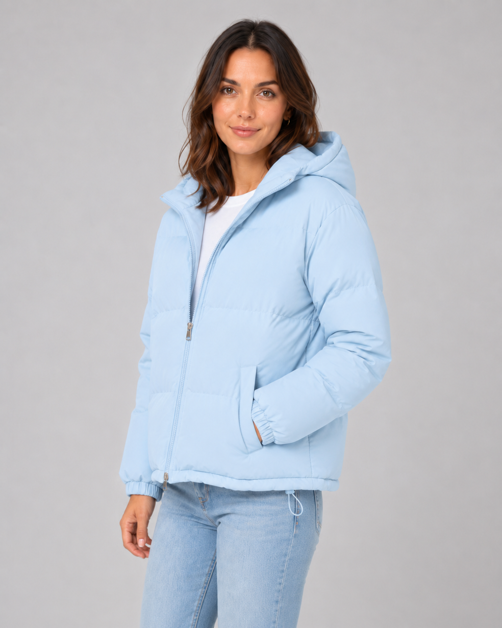 Zora | Hooded Puffer Jacket with Drawstring Hem