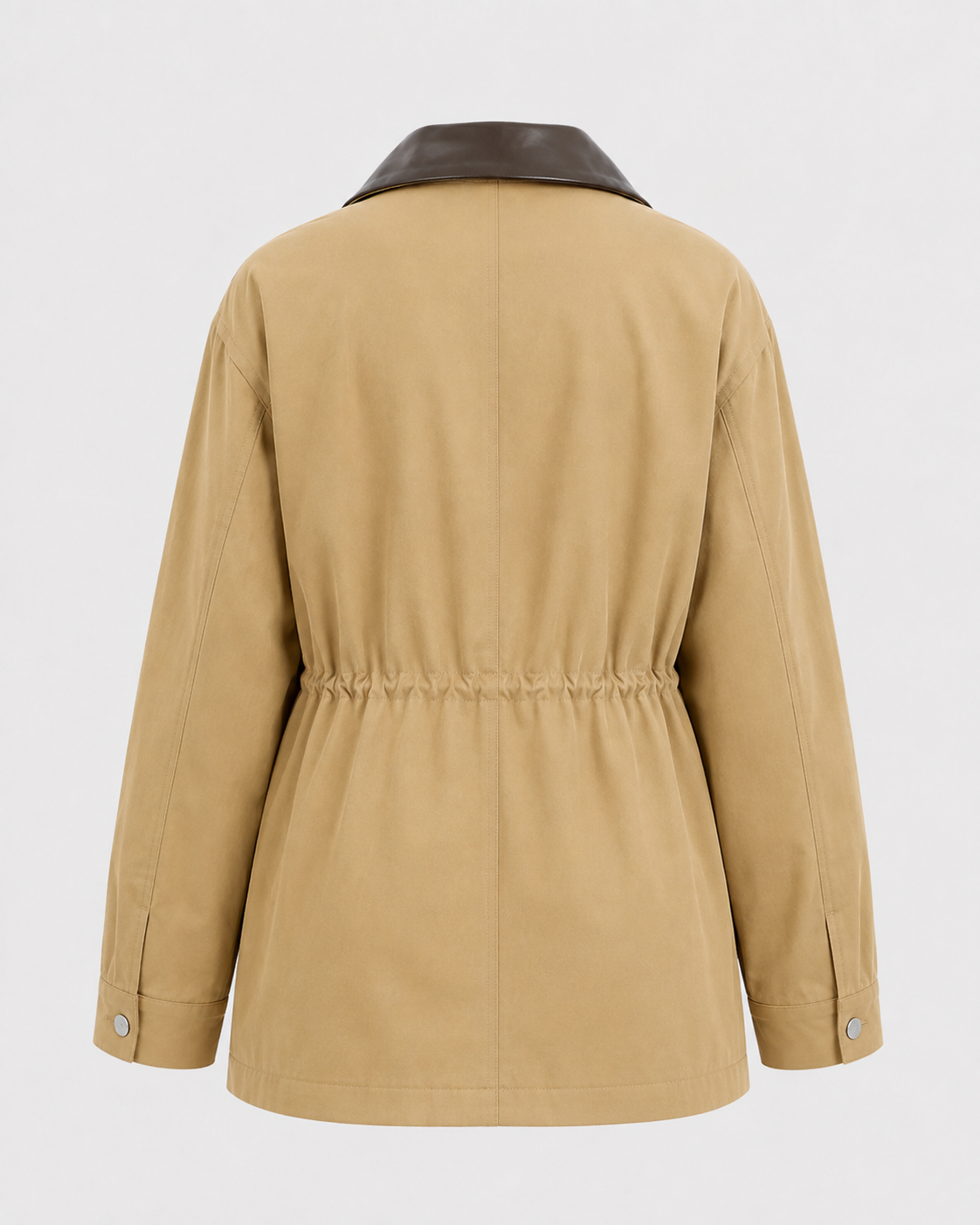 Tabitha | Khaki Zip-Front Barn Jacket