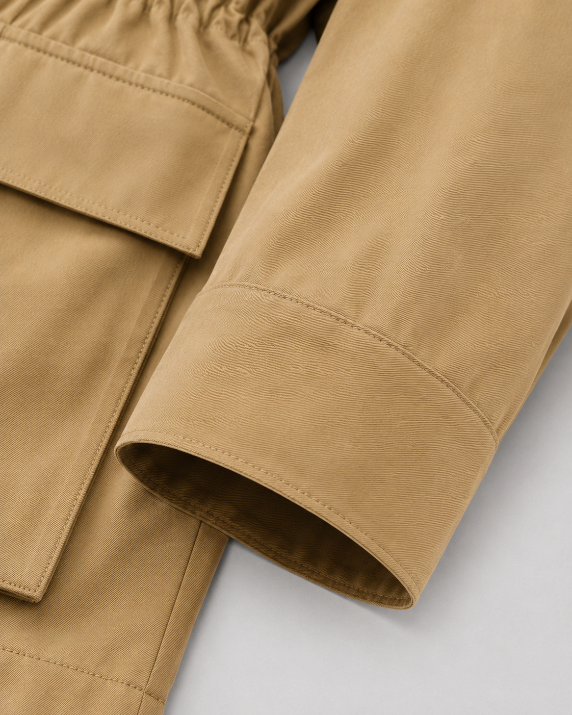 Tabitha | Khaki Zip-Front Barn Jacket