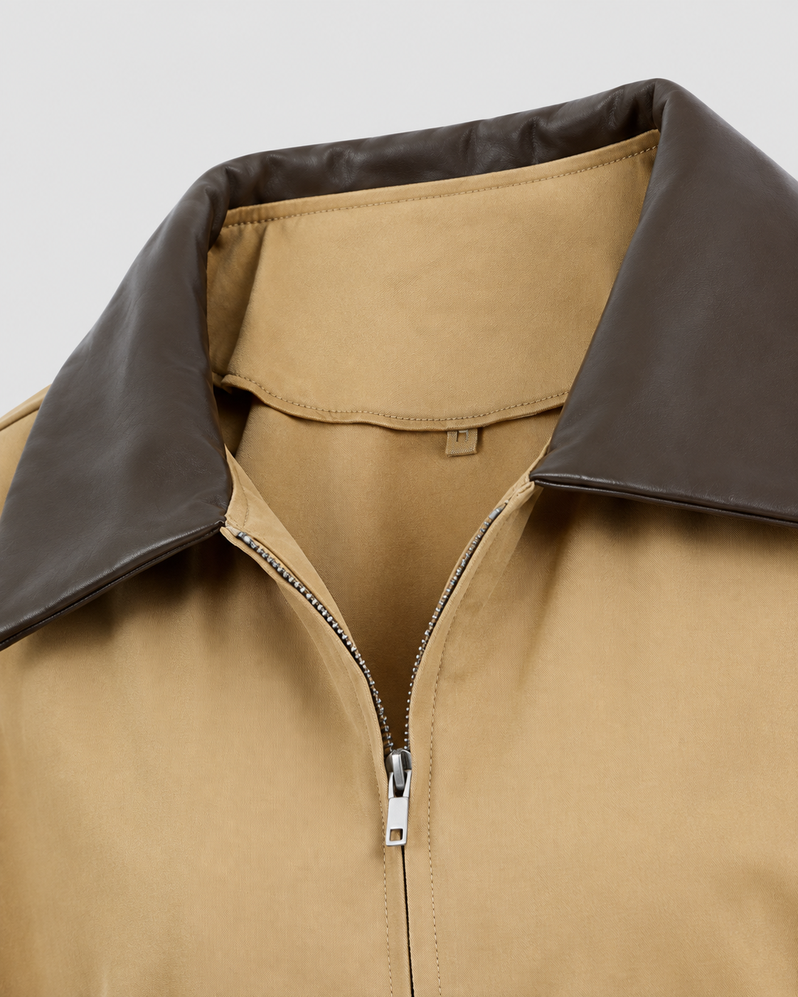 Tabitha | Khaki Zip-Front Barn Jacket