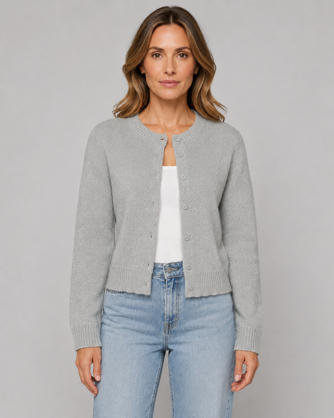 Vienna | Cropped Button Cardigan