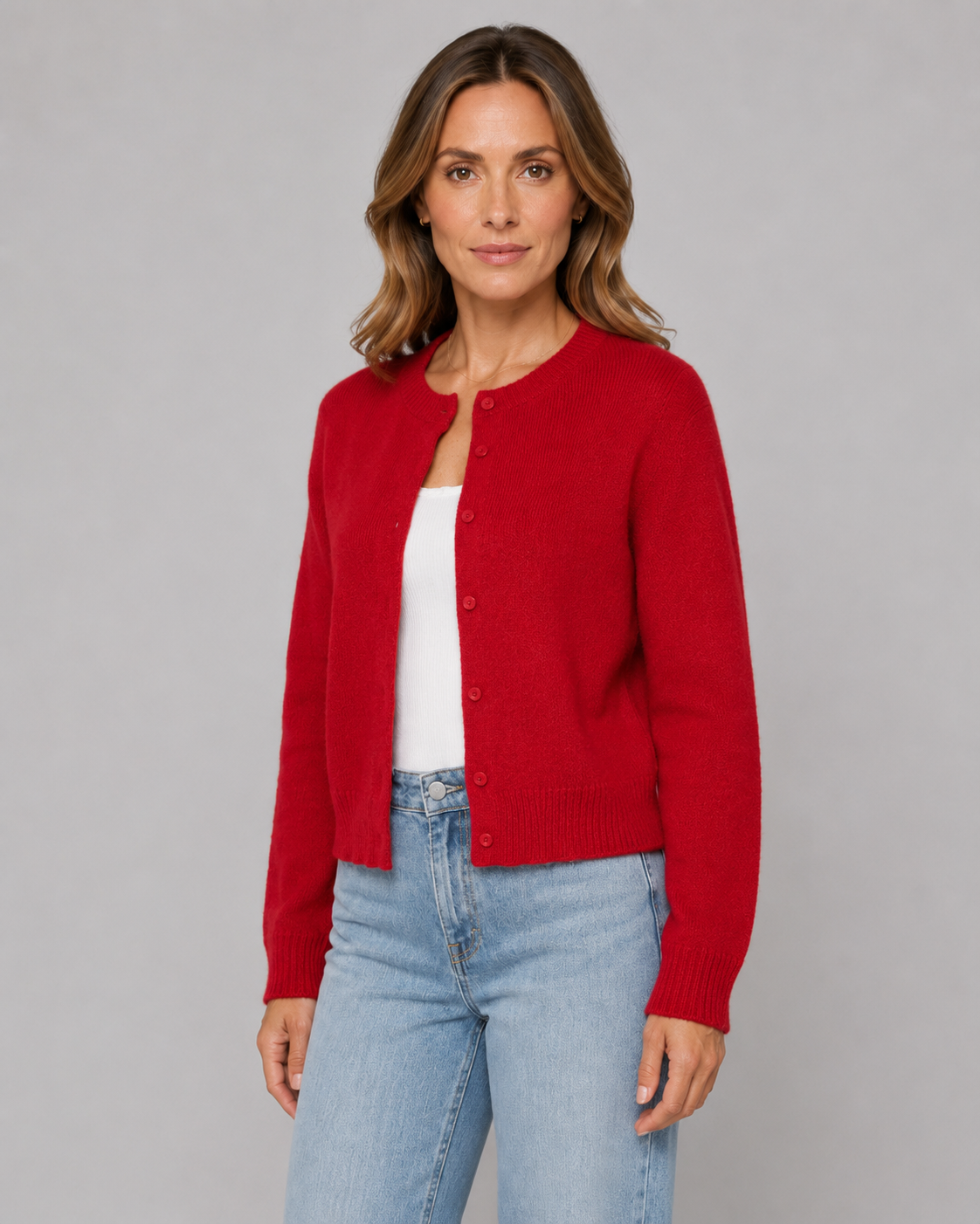 Vienna | Cropped Button Cardigan