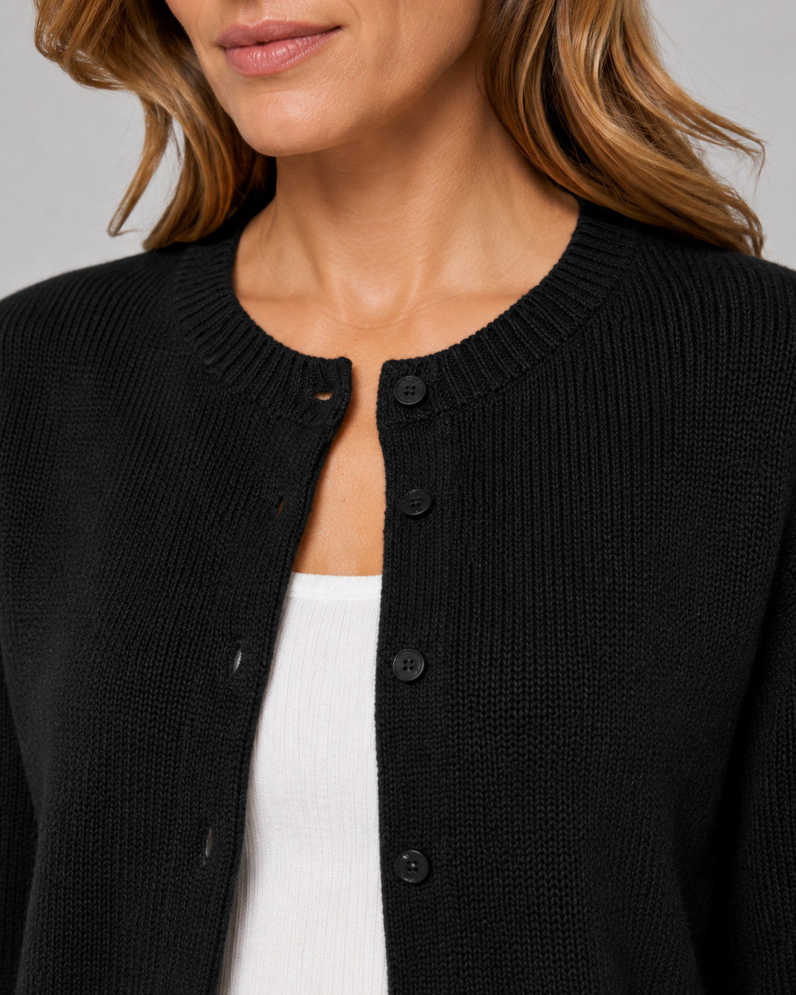 Vienna | Cropped Button Cardigan