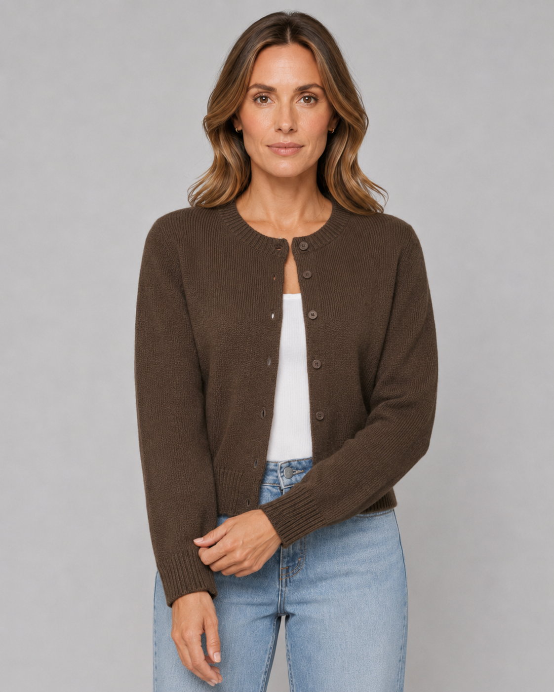 Vienna | Cropped Button Cardigan