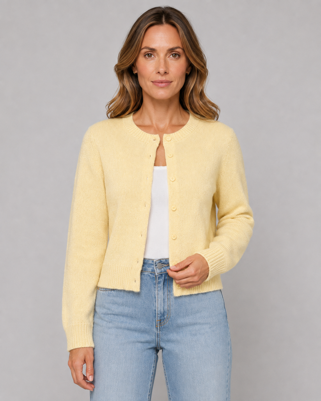 Vienna | Cropped Button Cardigan