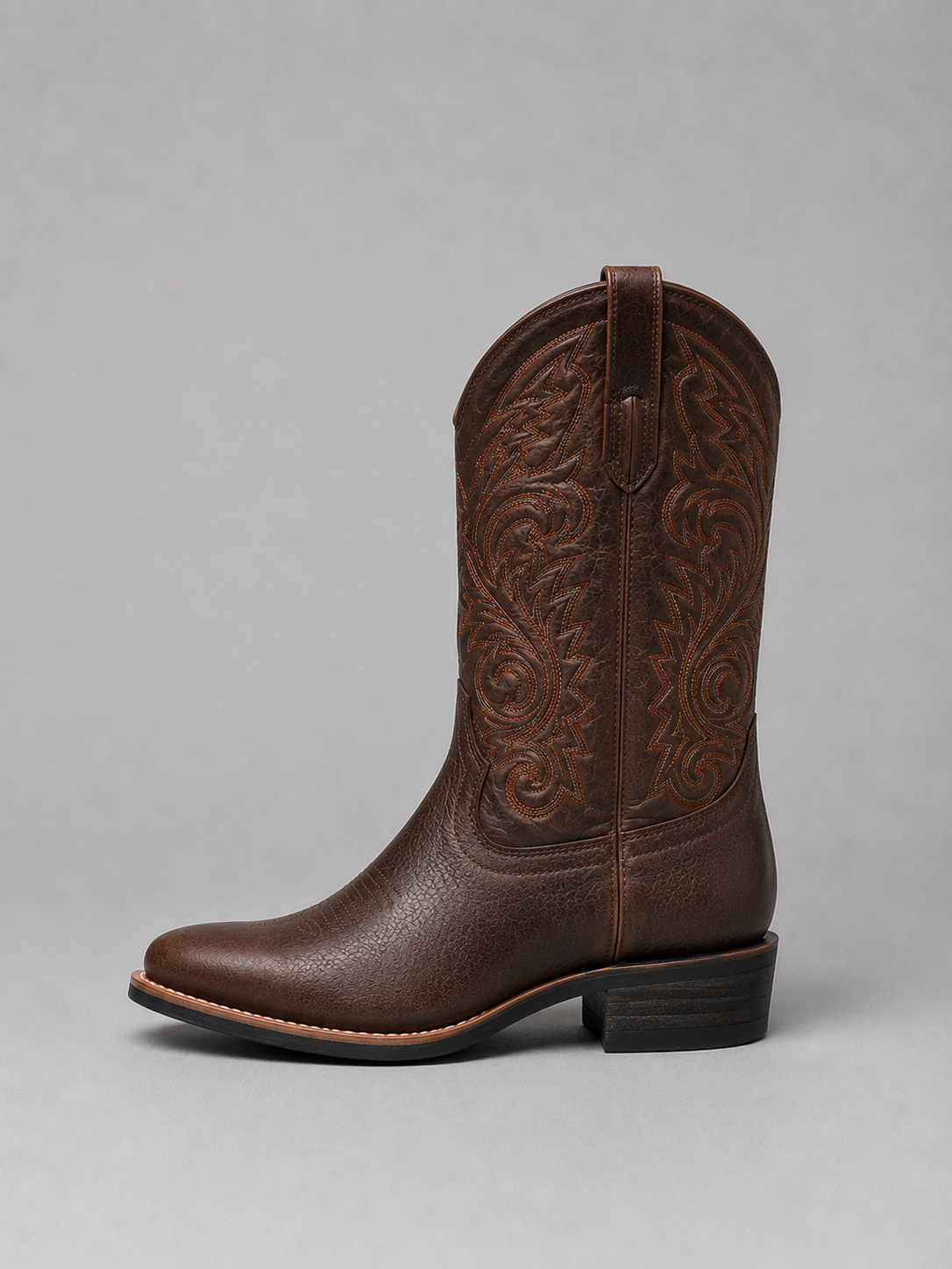 Ottilie | Embroidered Western Leather Cowboy Boots