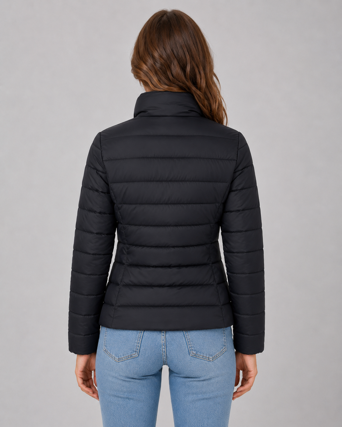 Verity | Lightweight Stand Collar Puffer Jacket