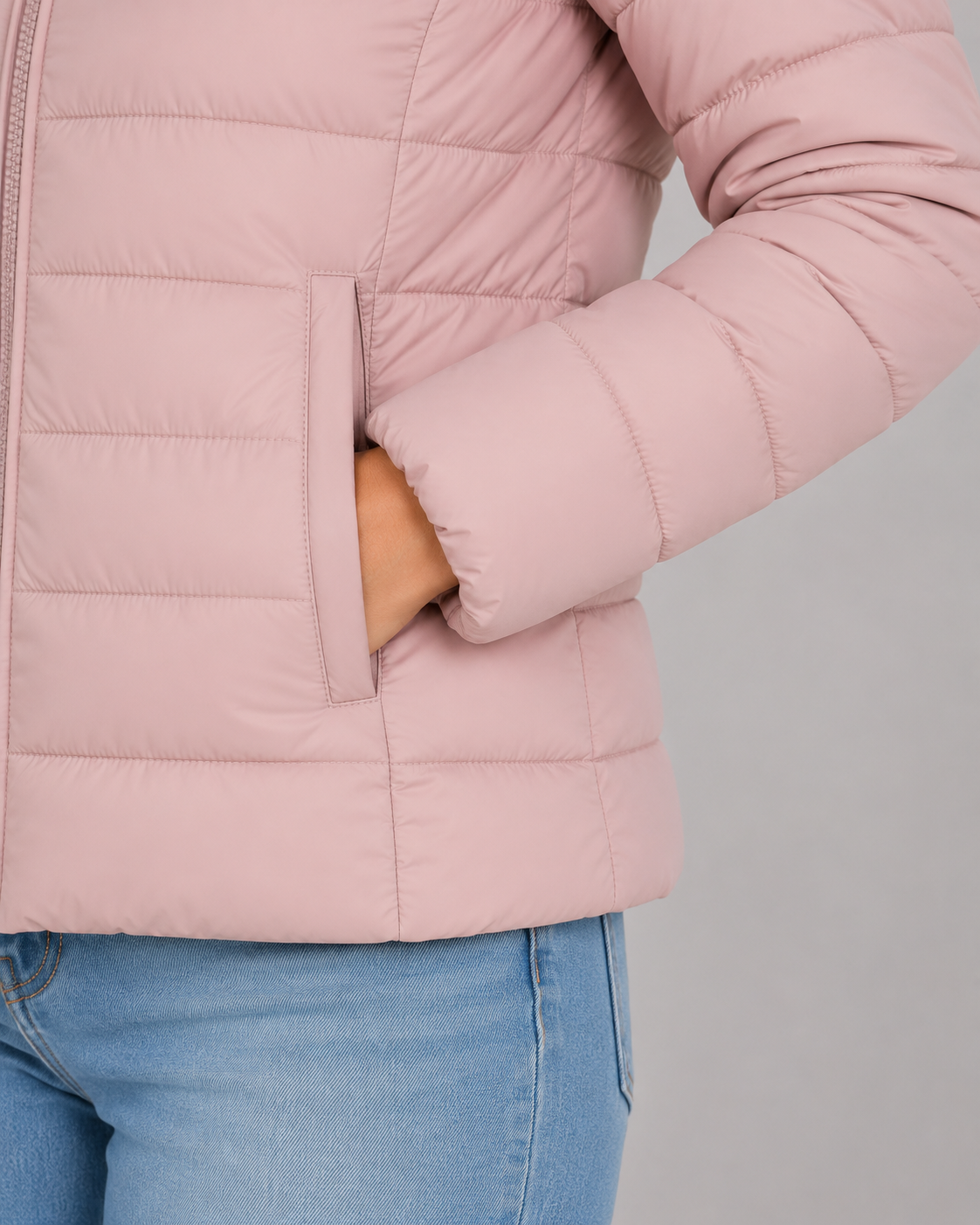 Verity | Lightweight Stand Collar Puffer Jacket