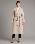 Uma | Double-Breasted Belted Long Coat