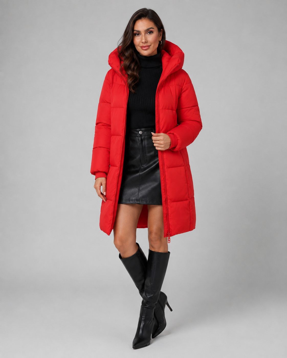 Priya | Hooded Quilted Puffer Coat
