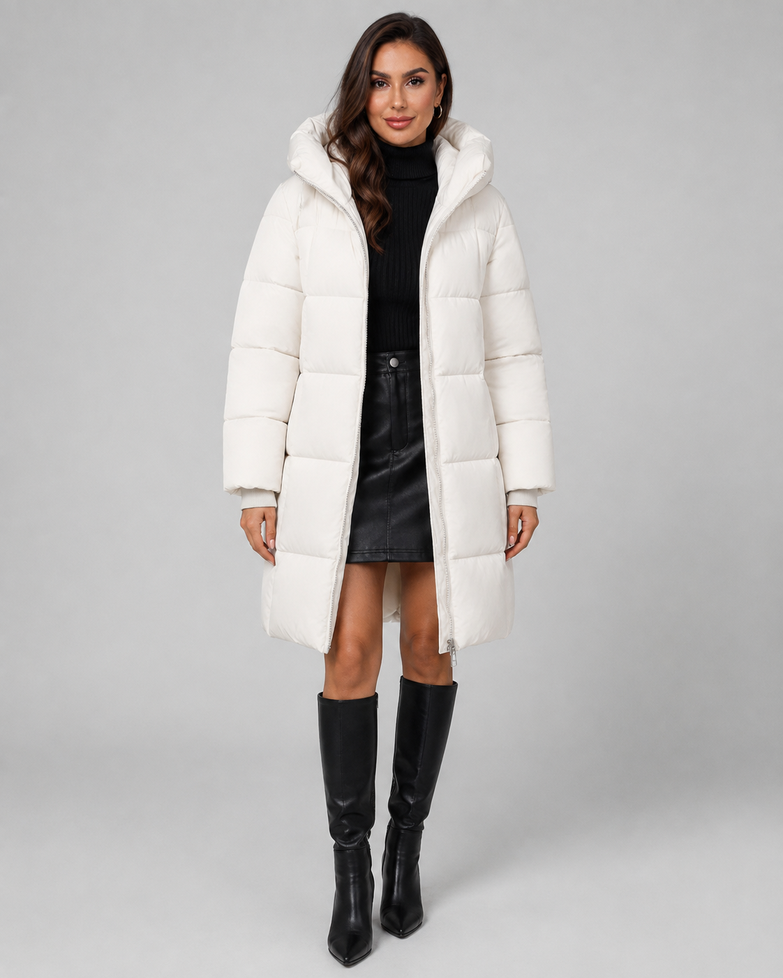Priya | Hooded Quilted Puffer Coat
