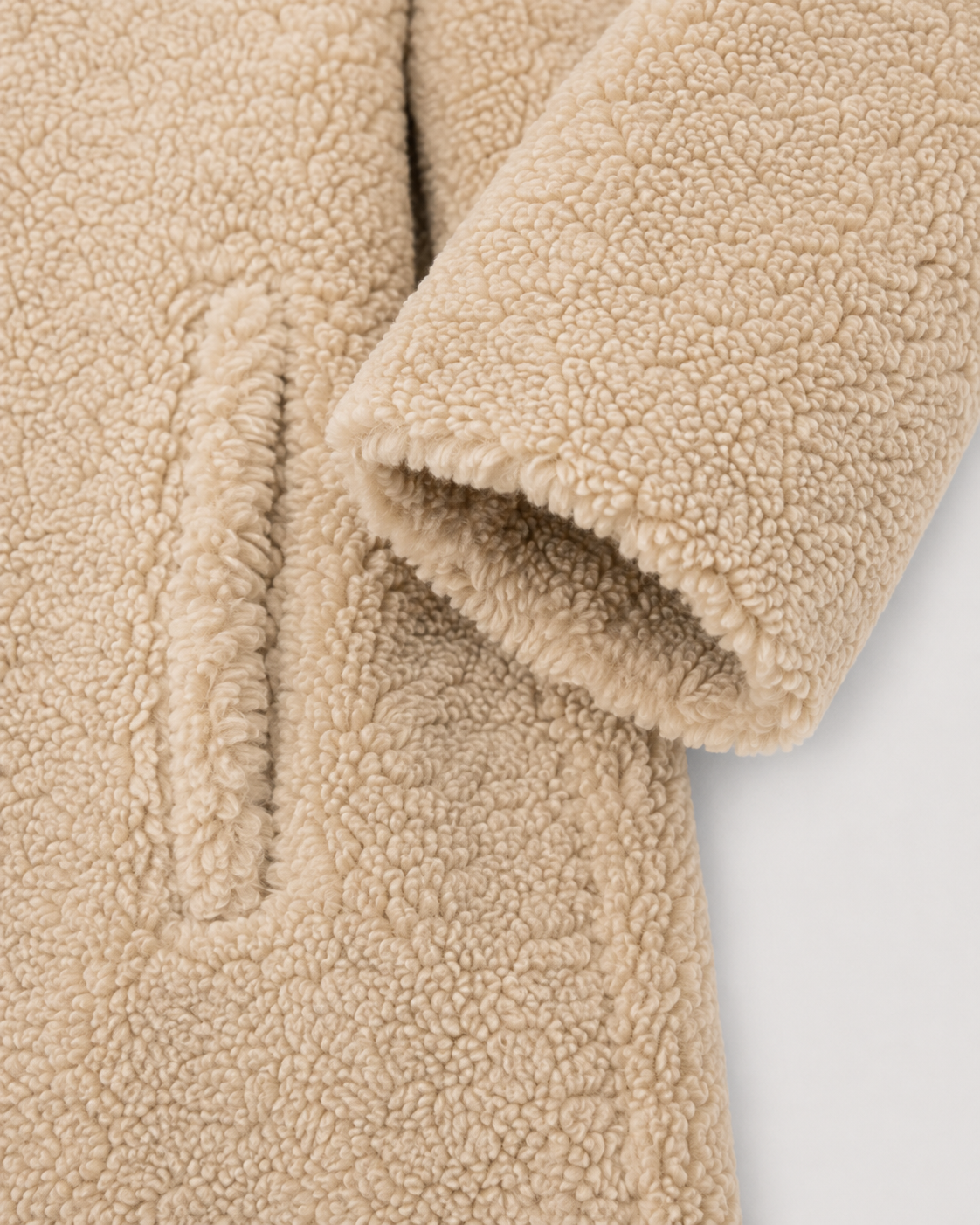 Aveline | Double-Breasted Teddy Coat