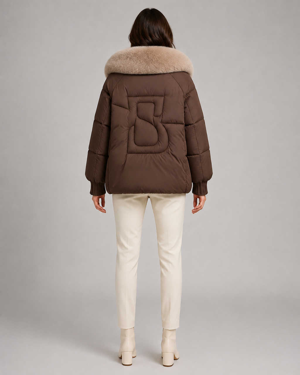 Octavia | Fur-Collar Oversized Puffer Jacket
