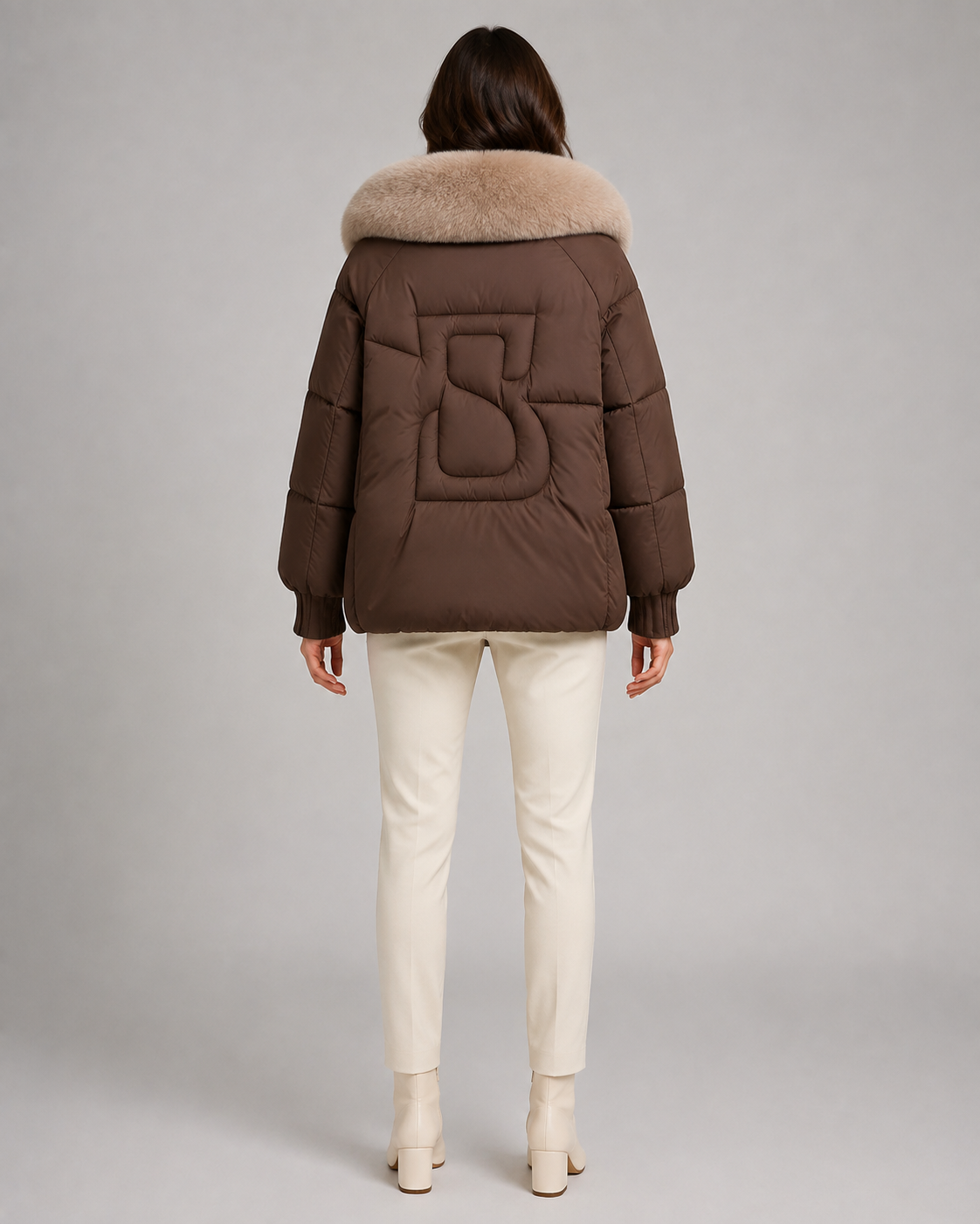 Octavia | Fur-Collar Oversized Puffer Jacket