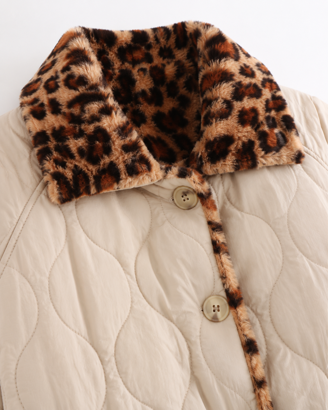 Briar | Reversible Leopard Print Quilted Jacket