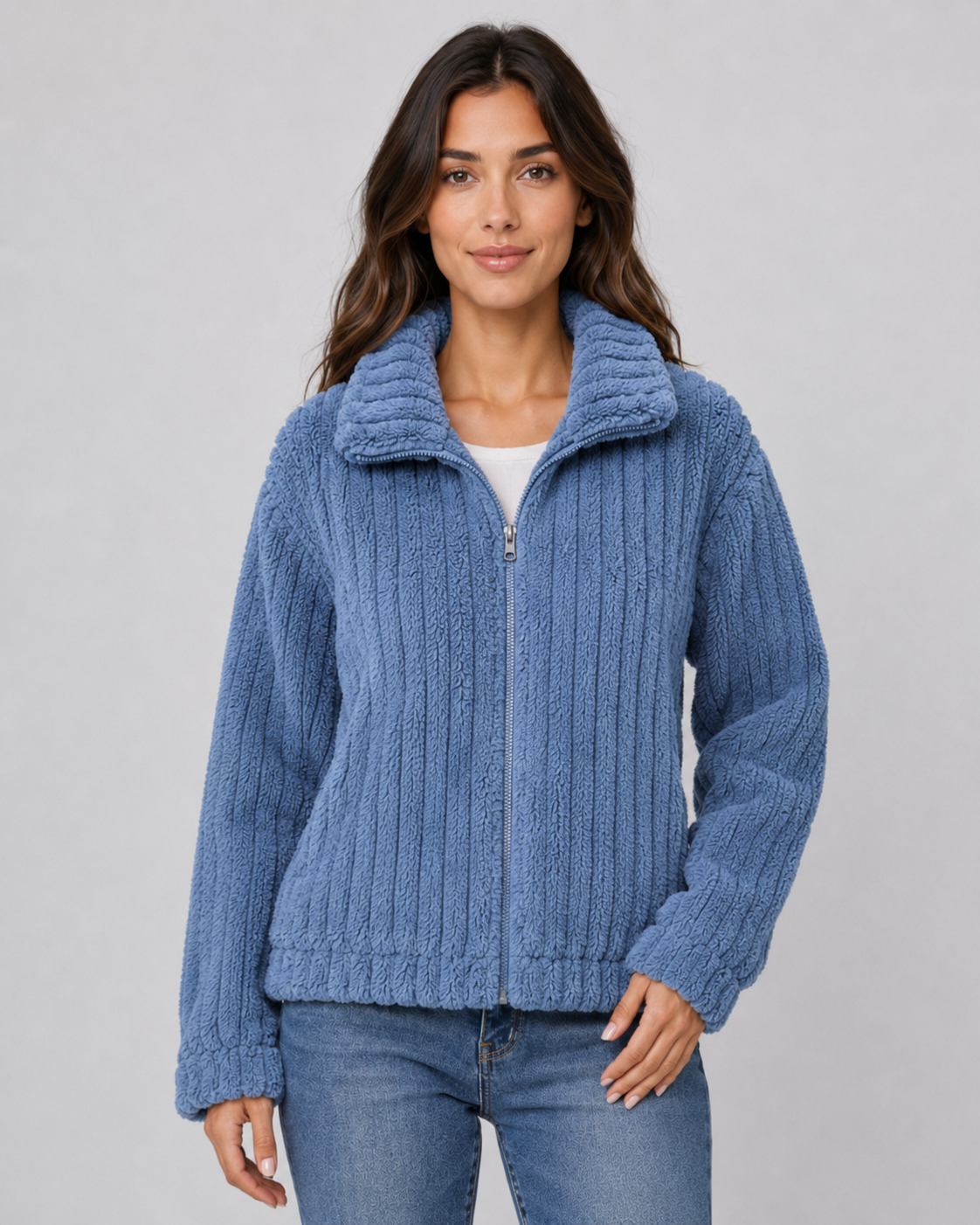 Juniper | Ribbed Fleece Zip Jacket