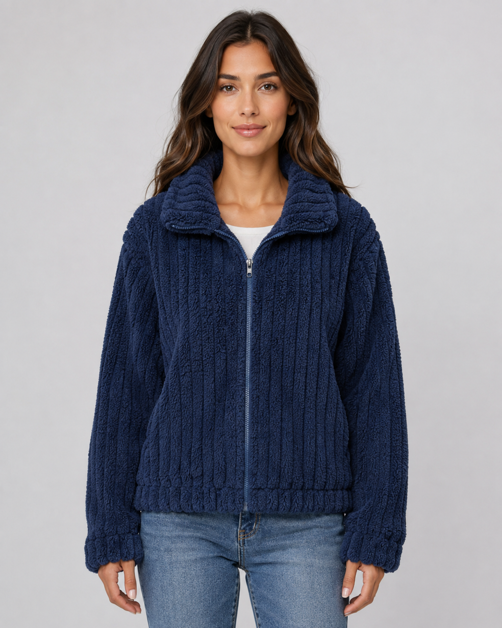Juniper | Ribbed Fleece Zip Jacket