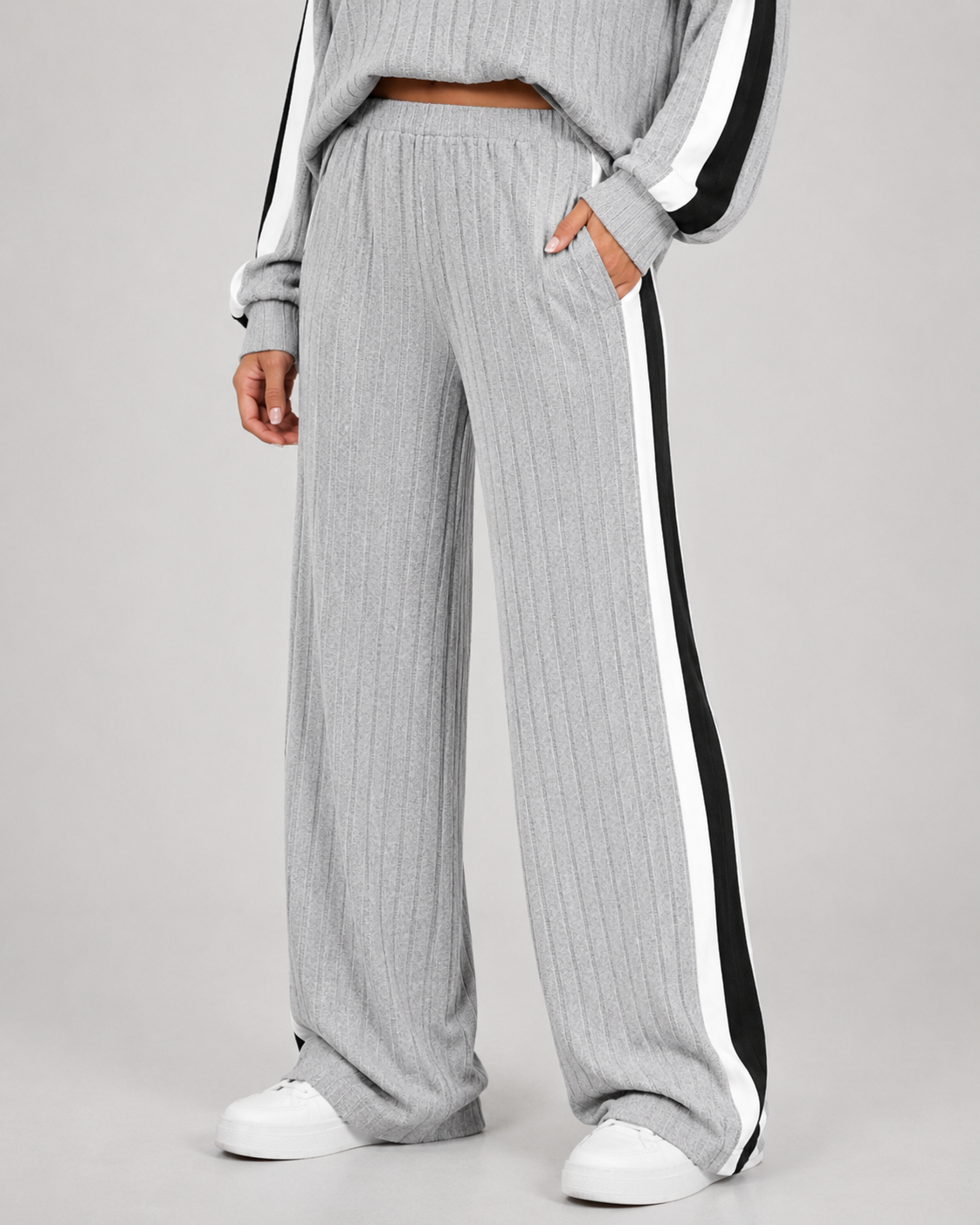 Roisin | Ribbed Polo Collar Co-Ord Set
