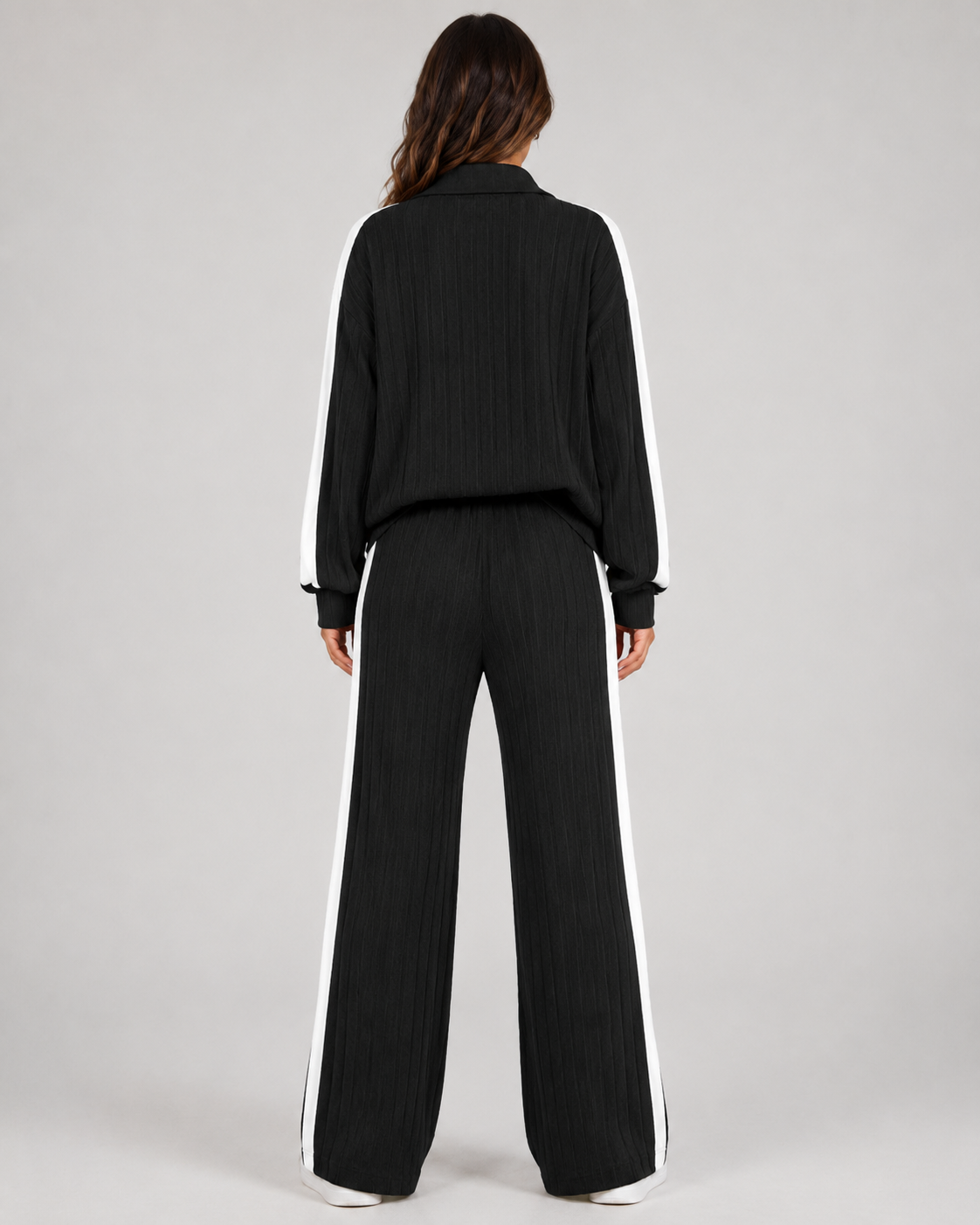Roisin | Ribbed Polo Collar Co-Ord Set