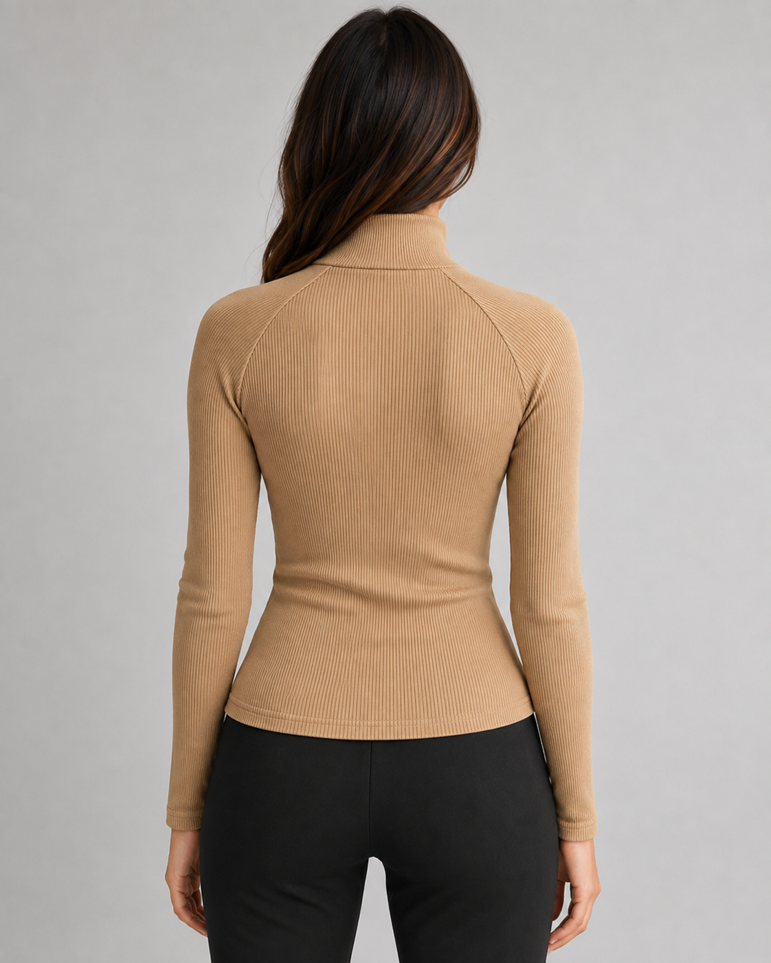 Esperanza | Ribbed Quarter-Zip Sweater