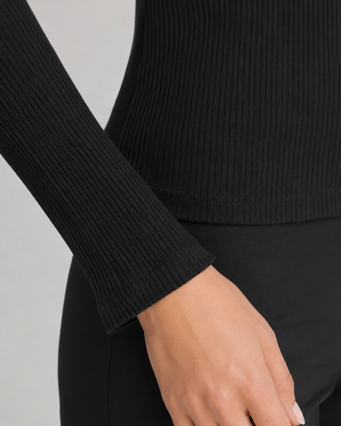 Esperanza | Ribbed Quarter-Zip Sweater