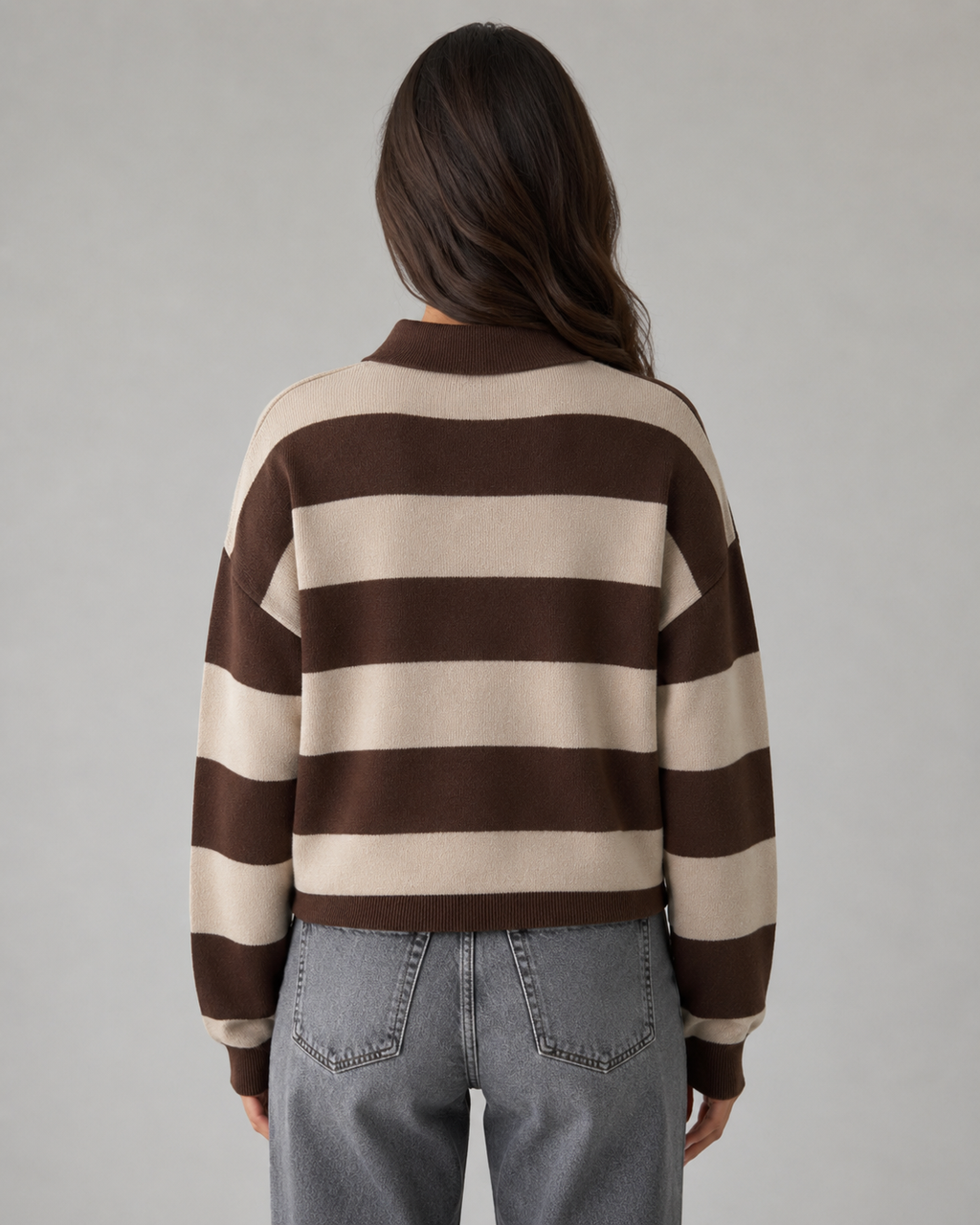 Winifred | Rugby Stripe Polo Sweater