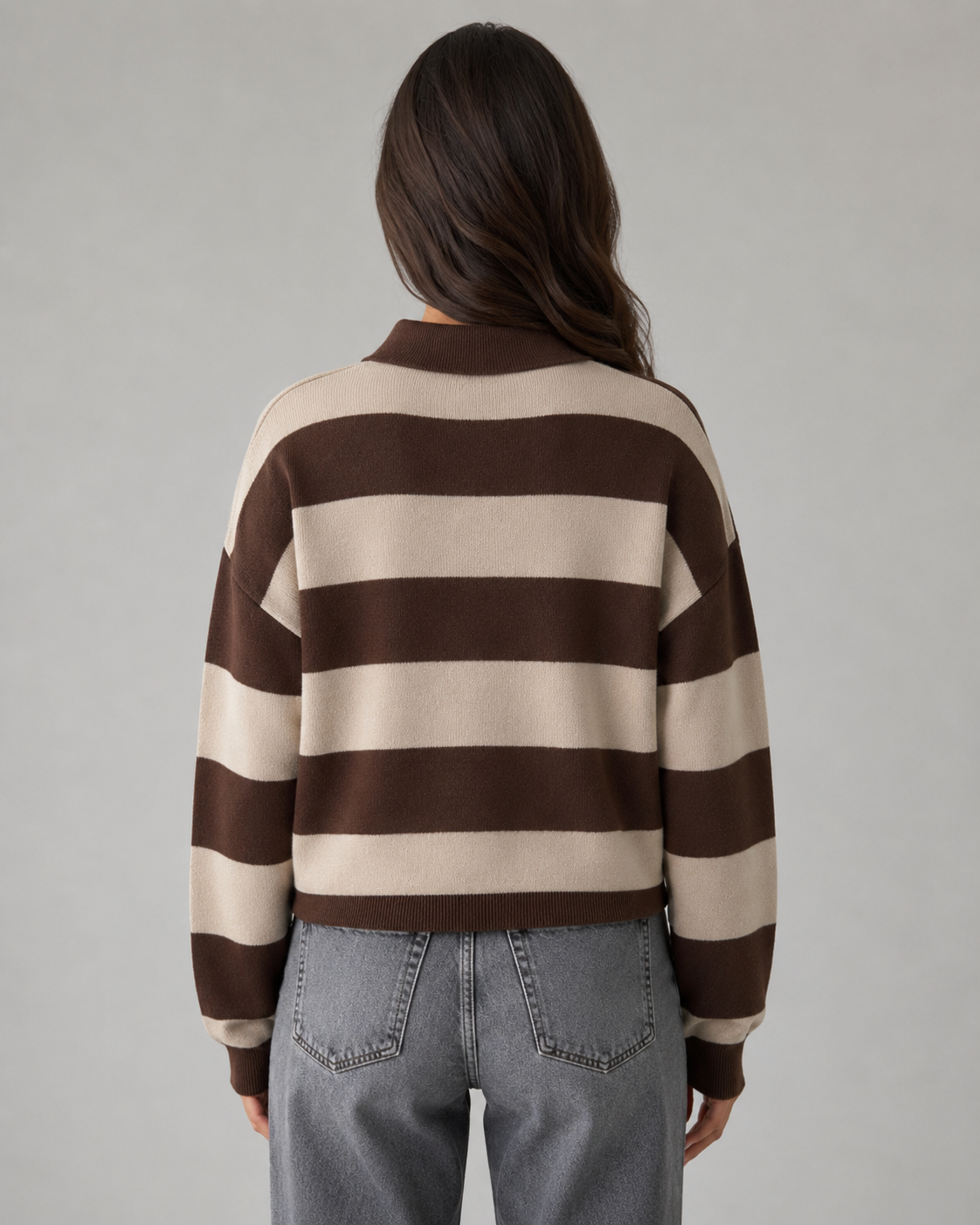 Winifred | Rugby Stripe Polo Sweater