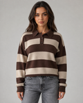 Winifred | Rugby Stripe Polo Sweater