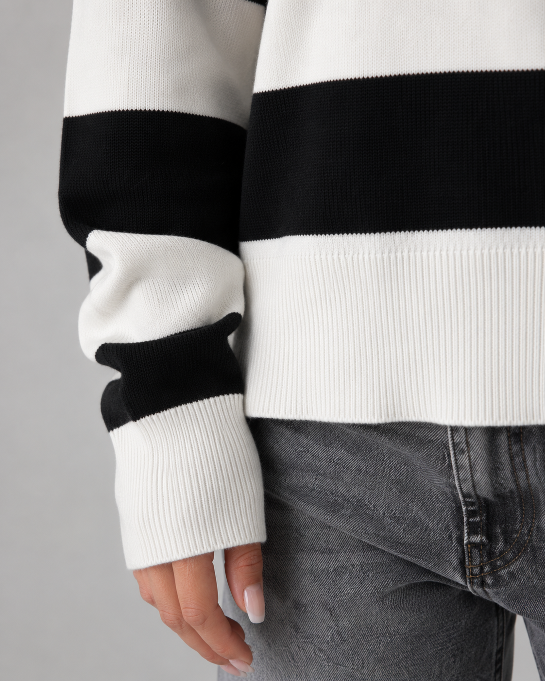 Winifred | Rugby Stripe Polo Sweater
