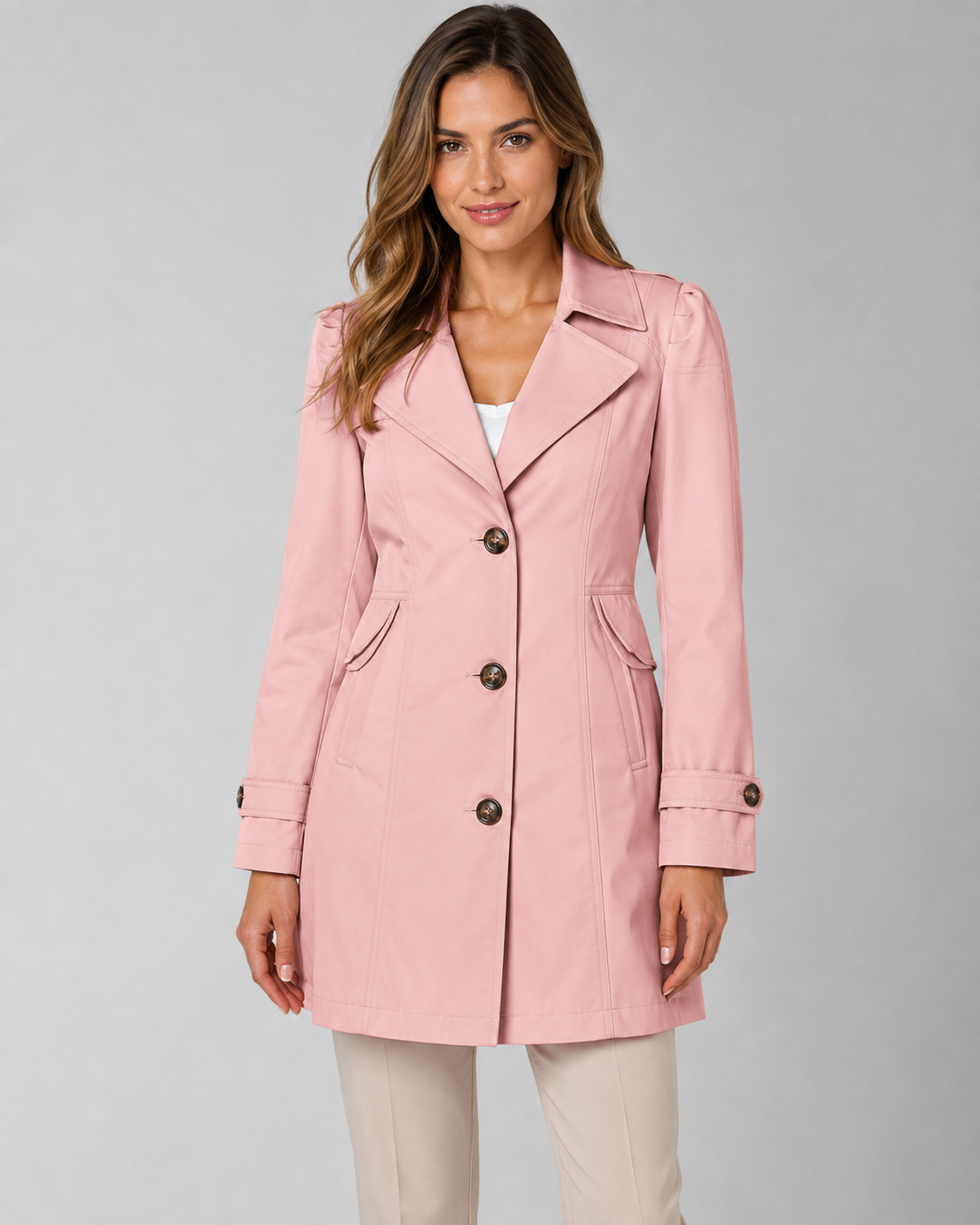 Paloma | Single-Breasted Short Trench Coat