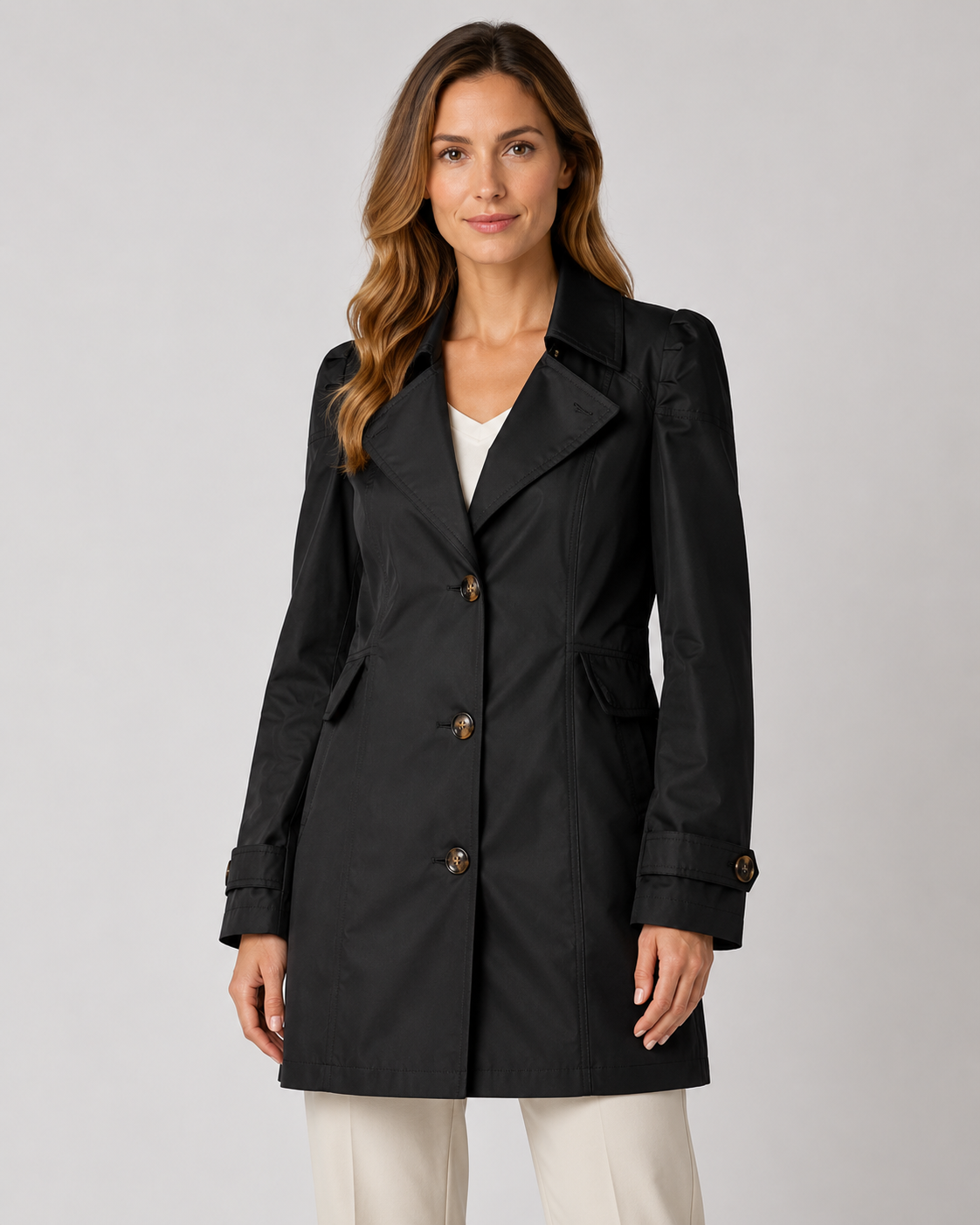 Paloma | Single-Breasted Short Trench Coat