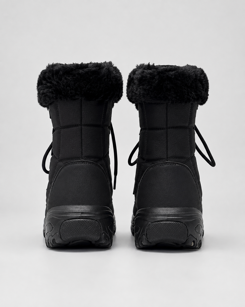 Noor | Quilted Faux Fur Cuff Snow Boots