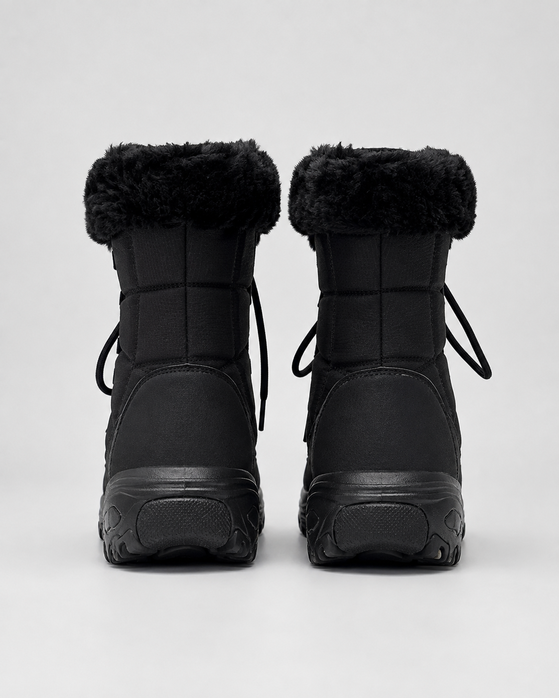Noor | Quilted Faux Fur Cuff Snow Boots