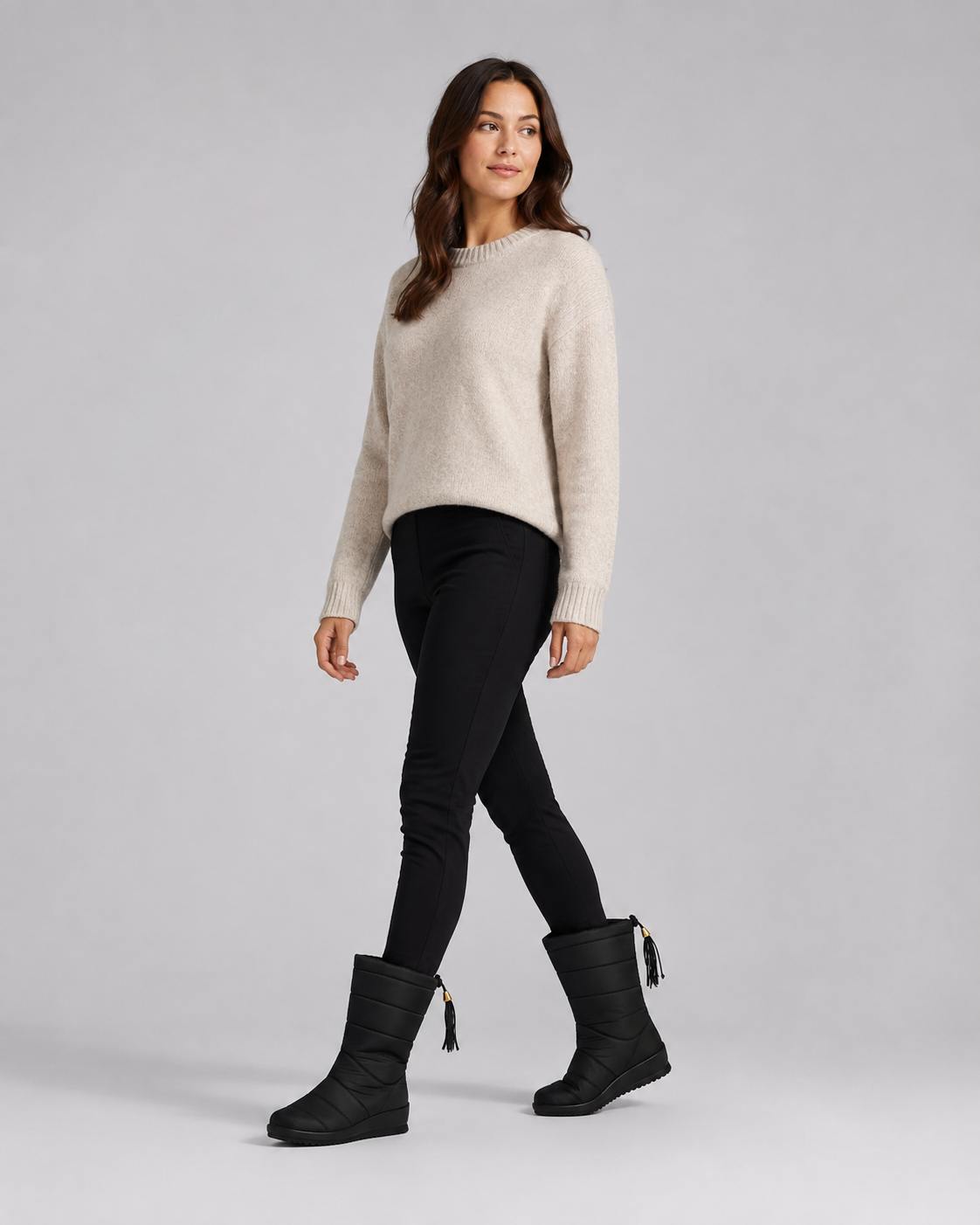Marguerite | Quilted Mid-Calf Snow Boots