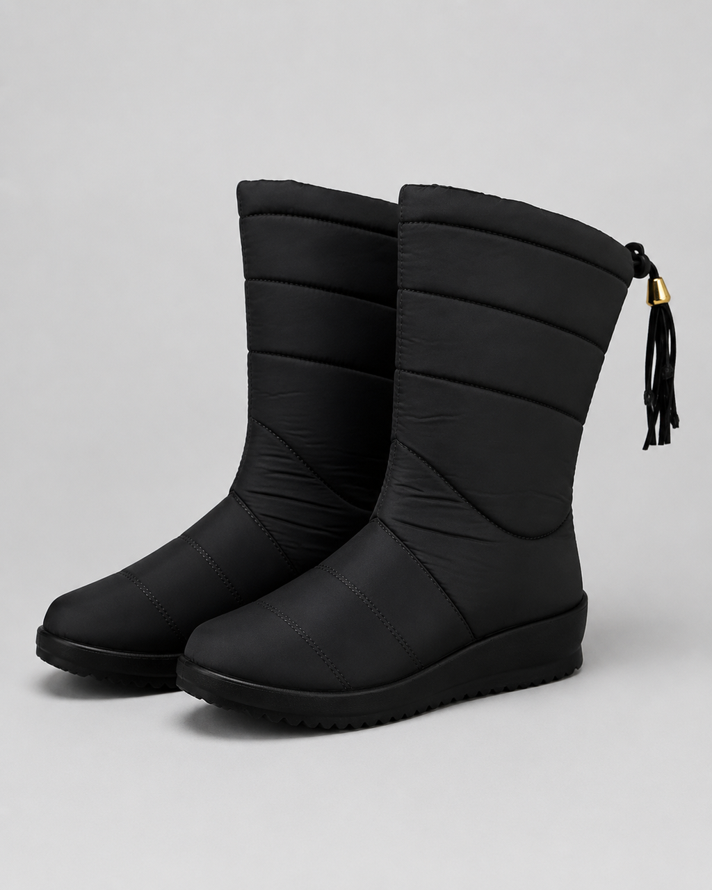 Marguerite | Quilted Mid-Calf Snow Boots