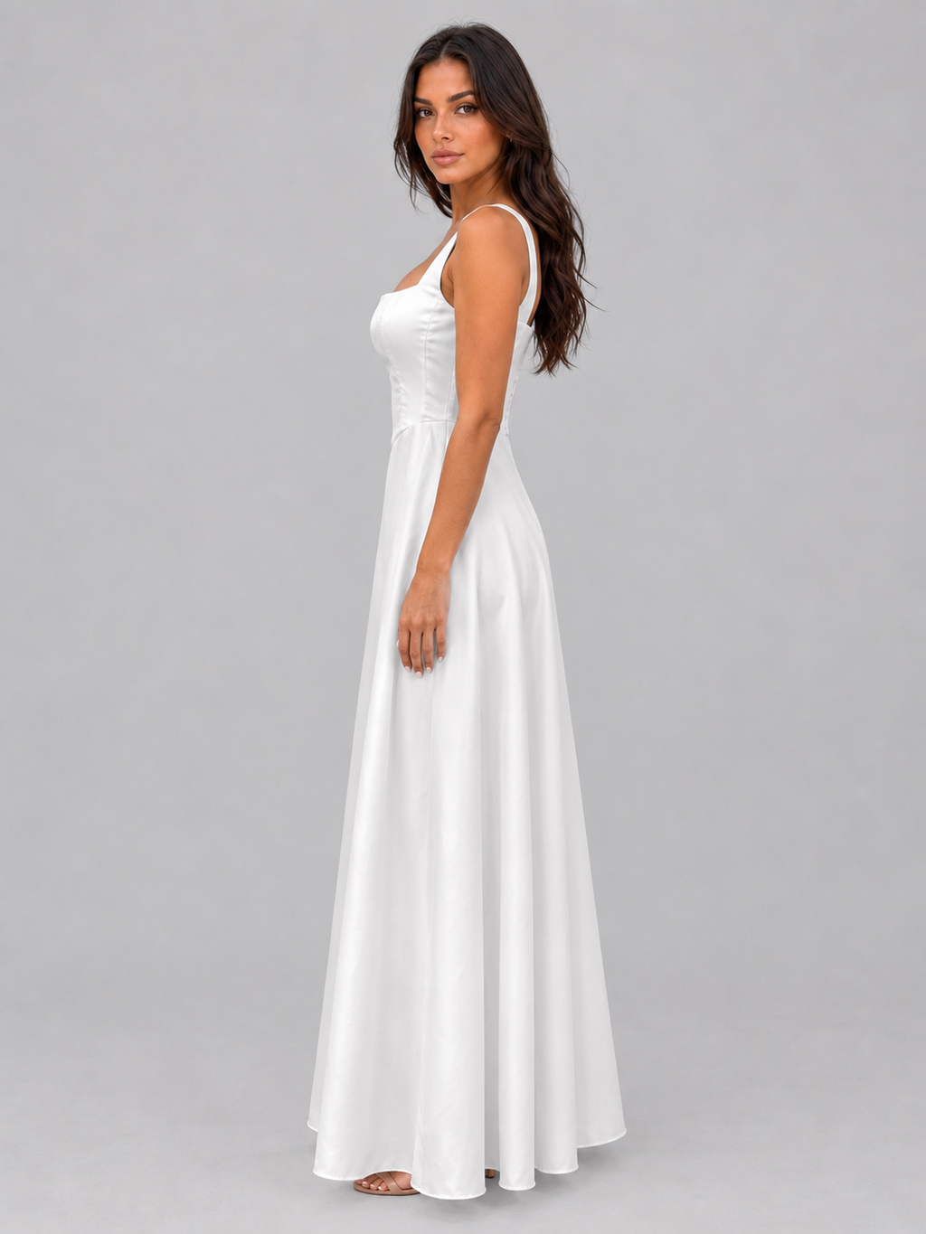 Grace | Square Neck A-Line Maxi Dress