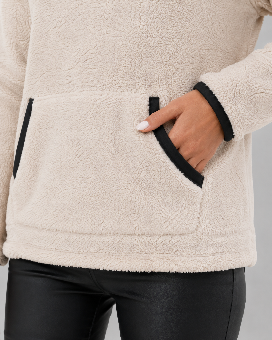 Selene | Teddy Fleece Half-Zip Pullover