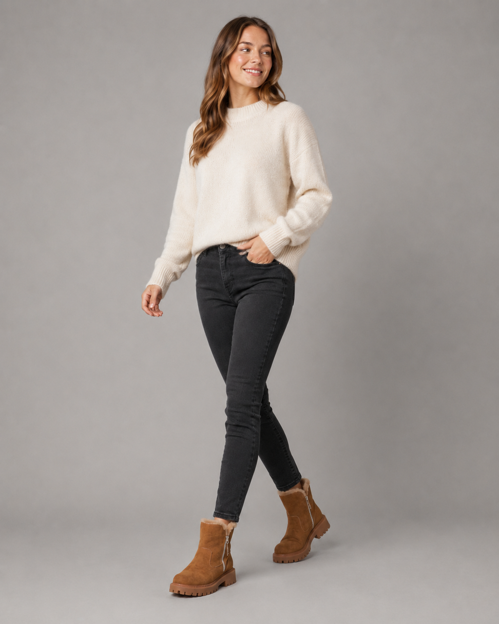 Seraphina | Faux Fur Lined Ankle Boots